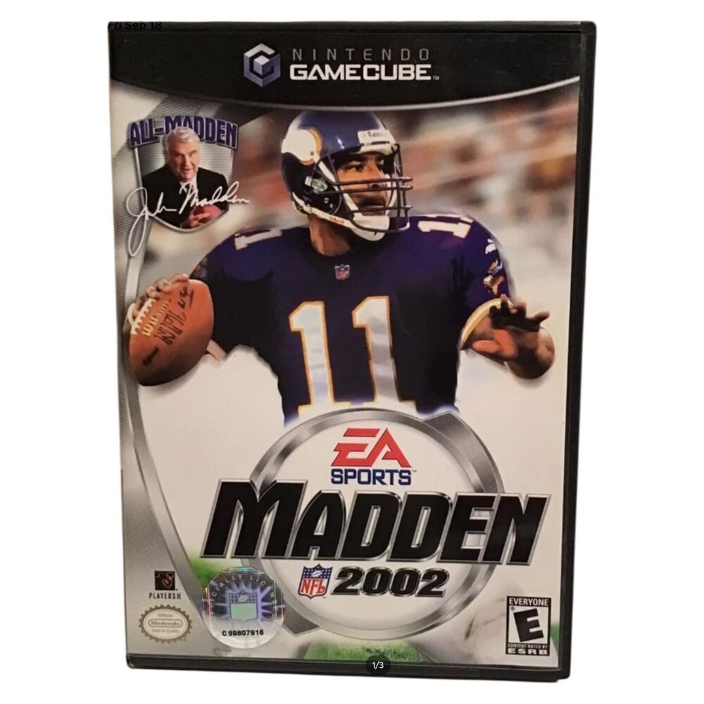 Madden NFL 2002 Nintendo GameCube EA Sports Football Complete CIB Manual Vintage